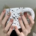 ネイルチップ ミディアム 24枚入り ネイルチップ ショート 人気 和風 かわいい シンプル おしゃれ つけ爪 ショート 春夏 花嫁ネイル 光沢 成人式 入学式 卒業式 結婚式パーティー ネイル チップ秋冬 ツールキット付属(#BFT-149)