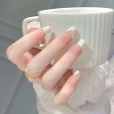 ネイルチップ ミディアム 24枚入り ネイルチップ ショート 人気 和風 かわいい シンプル おしゃれ つけ爪 ショート 春夏 花嫁ネイル 光沢 成人式 入学式 卒業式 結婚式パーティー ネイル チップ秋冬 ツールキット付属(#JXZ172)