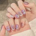 ネイルチップ ミディアム 24枚入り ネイルチップ ショート 人気 和風 かわいい シンプル おしゃれ つけ爪 ショート 春夏 花嫁ネイル 光沢 成人式 入学式 卒業式 結婚式パーティー ネイル チップ秋冬 ツールキット付属(#BSZ180)