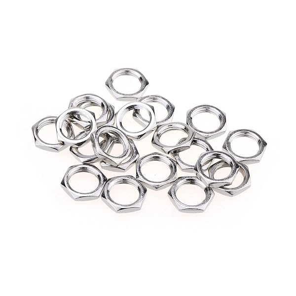 Proポット/ジャック用ナット インチサイズ 、ニッケル（20個入）