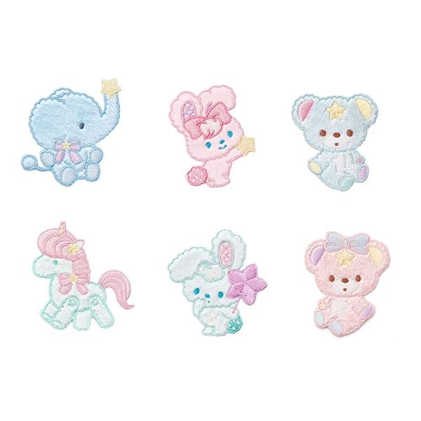 ワッペン 女の子 アイロン アップリケ ウサギ リボン ユニコーン かわいい 大きい 小さい 刺繍 (可愛い..