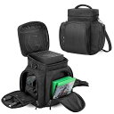 xbox series x用収納バッグ 持ち運び 周辺機器収納ポケット付き (ブラック)
