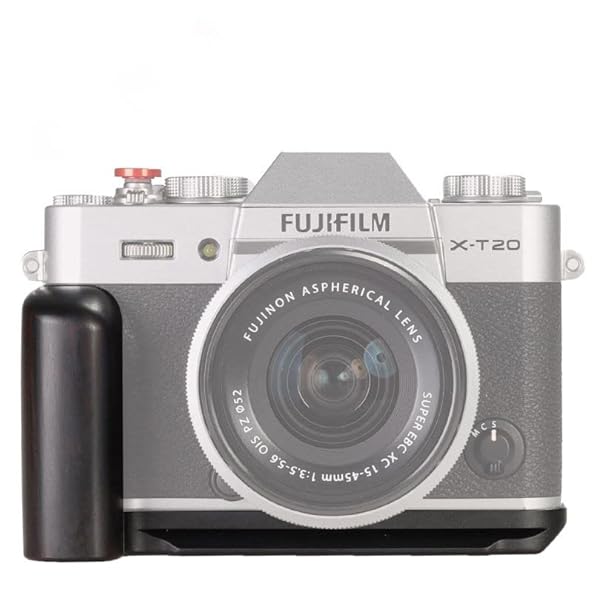 Fujifilm X-T10 X-T20 X-T30 XT30II用ハンドグリップメタル黒檀木材 GP-XT20