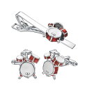ネクタイピン 楽器 おもしろネクタイピン カフスボタン メンズ 音楽 カフス かわいい 赤