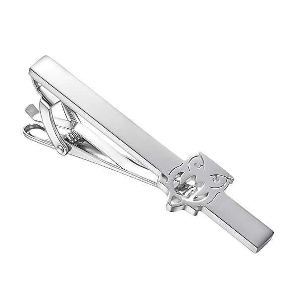 フクロウ ネクタイピン メンズ シルバー 動物 タイピン 御洒落 おもしろ ネクタイピン 結婚式 日常仕事 プレゼント