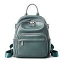 リュック バックパック 本革 2way ショルダーバッグ 通学バッグ レディース 大容量 コンパクト ポケット多い 可愛い カジュアル シンプル おしゃれ 人気 通学 通勤(サックスブルー)