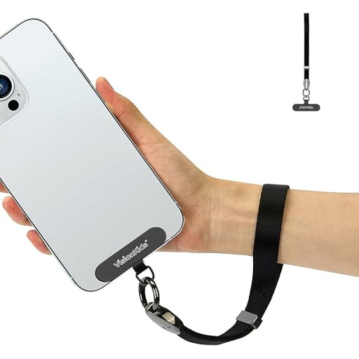 スマホストラップ 手首用 ハンドストラップ(ストラップホルダー付)|通勤/スポーツ/旅行に最適|ビジネスパーソン・アウトドア愛好者向け 【落下防止・紛失防止・長さ調整可能】 (ブラック) スマホストラップ 手首用 ハンドストラップ(ストラップホルダー付)|通勤/スポーツ/旅行に最適|ビジネスパーソン・アウトドア愛好者向け 【落下防止・紛失防止・長さ調整可能】 (ブラック)