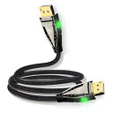 DisplayPort 1.4 8K60hzケーブルUltra-HDUHD 4K 144hzDP-DPケーブル7680 * 4320、LEDライト1M(2)