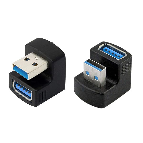1セットアップ & ダウンアングル USB 3.0 アダプター A オス - メス 延長 180度 5Gbps