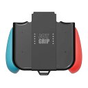 ジョイグリップ:任天堂スイッチ用充電可のJoyグリップ-ネオンレッド+ネオンブルー