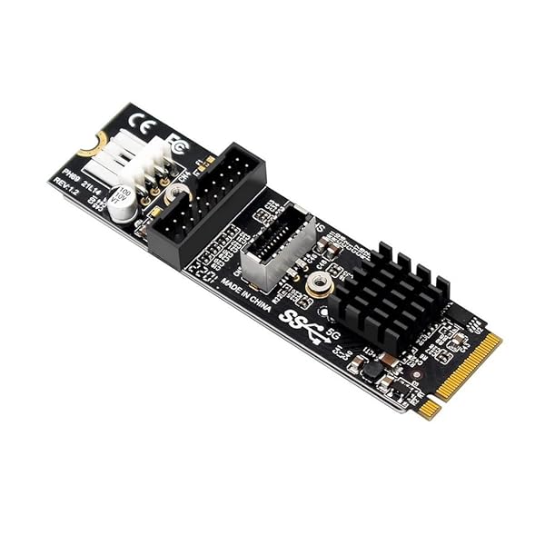 5Gbps Type-EUSB3.1フロントパネルソケットおよびUSB2.0からNVMENGFFM-KeyExpressカードマザーボード用アダプタ