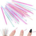 LANITO ネイルドットスティック ネイルアート ペン 50本 2ヘッド 甘皮プッシャー ネイルケア キューティクルプッシャー 甘皮処理 ダブルヘッド 多機能スティック アクリル製