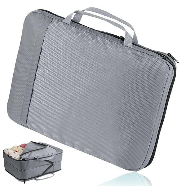 旅行用圧縮袋 圧縮バッグ 衣類収納 衣類仕分け コンパクト YKKファスナー トラベルポーチ 圧縮 防水ト..