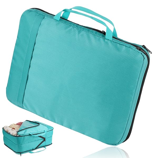 旅行用圧縮袋 圧縮バッグ 衣類仕分け コンパクト YKKファスナー トラベルポーチ 圧縮 防水トラベルポー..