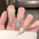 ネイルチップ ミディアム 24枚入り ネイルチップ ショート 人気 和風 かわいい シンプル おしゃれ つけ爪 ショート 春夏 花嫁ネイル 光沢 成人式 入学式 卒業式 結婚式パーティー ネイル チップ秋冬 ツールキット付属(#DLM182)