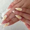 ネイルチップ ミディアム 24枚入り ネイルチップ ショート 人気 和風 かわいい シンプル おしゃれ つけ爪 ショート 春夏 花嫁ネイル 光沢 成人式 入学式 卒業式 結婚式パーティー ネイル チップ秋冬 ツールキット付属(#RRN160)