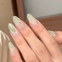 ネイルチップ ミディアム 24枚入り ネイルチップ ショート 人気 和風 かわいい シンプル おしゃれ つけ爪 ショート 春夏 花嫁ネイル 光沢 成人式 入学式 卒業式 結婚式パーティー ネイル チップ秋冬 ツールキット付属(#LXV242)