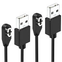 Shokz用充電ケーブル 2本 Aftershokz用 ショックス USB充電コード 1m Shokz OpenRun (旧AfterShokz)/ Aftershokz Aeropex/Shokz OpenRun Pro/OpenComm Shok