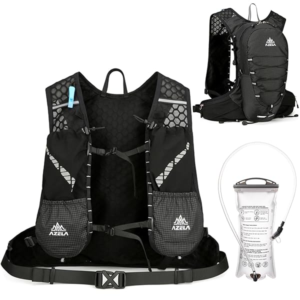 ランニングバッグ (#06ブラック-2L給水袋(ホワイト), 18L)