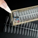 ネイルチップ ロング 長い ポイント クリア 超薄 ネイル用 DIY用 自然なフィット感 つけ爪 12サイズ 240枚 収納ケース付き(ロング スティレット マット)