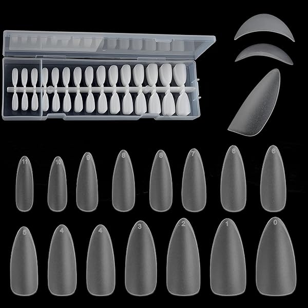 ネイルチップ クリア 300枚入り ネイルチップ 薄さによる自然なフィット感 長さ出しチップ ネイルチップ ショート ネイルチップシンプル - ながせんけいネイ...