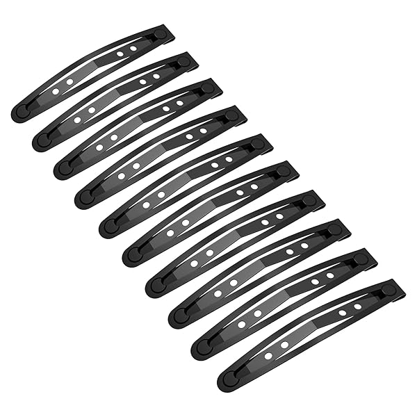 ヘアピン 髪留め パッチンピン ヘアクリップ レデイーズ メンズ 髪留め クリップ 跡がつかない 子供 しっかりとまる 滑り止め 前髪 Mサイズ*10個入り