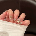 ネイルチップ ミディアム 24枚入り ネイルチップ ショート 人気 和風 かわいい シンプル おしゃれ つけ爪 ショート 春夏 花嫁ネイル 光沢 成人式 入学式 卒業式 結婚式パーティー ネイル チップ秋冬 ツールキット付属(#KZS-96)