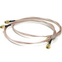 SMA ケーブル オスオス 2本 1m SMA-Pオス-SMA-Pオス 無線機アンテナ レシーバー アンプなど用 超低損失 テフロン