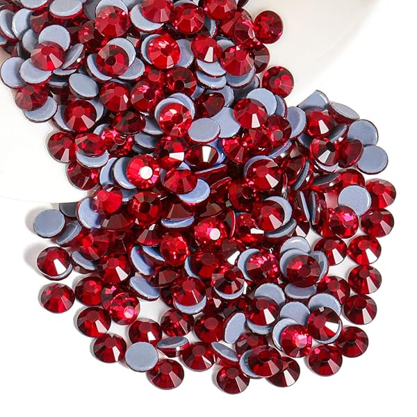 （ビーズランド） ホットフィックスラインストーン、1440ピース フラットバック クリスタル ラインストーン クラフト 衣服 DIY装飾用、ダークシャム、SS20、4.6～4.8mm