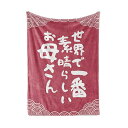 母の日のプレゼント 人気 ギフト 母親 誕生日 敬老の日 ブランケット フランネル 膝掛け とろけるような手触り 軽量 暖かい 静電気防止 ふわふわ感 おしゃれ 毛玉なし 柔らか 四季適用 洗える 127*165cm (世界で一番素晴らしいお母さん)