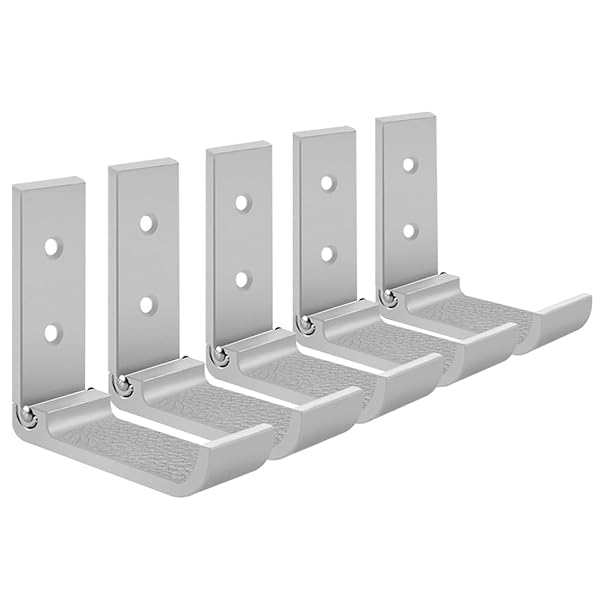 壁掛けフック (5個セッド) 折りたたみ式 ヘッドセットハンガー ヘッドホンホルダー 3M粘着テープ付き耐荷重1kg ネジ付き20kg ヘッドバンド保護パッド付き