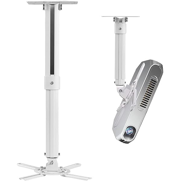 汎用天吊り金具 プロジェクターマウント プロジェクター・ブラケット 壁掛けブラケット プロジェクターホルダー 汎用天吊りブラケット360度回転可能 耐荷重13.6KG 各社対応 オフィス/家庭用 PR05W