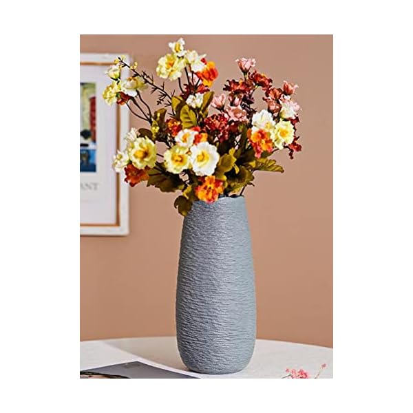 フラワーベース セラミック グレー 陶器 花瓶 北欧 日本 花瓶 フラワーポット花器 ホワイト北欧陶器 アンティーク風 大