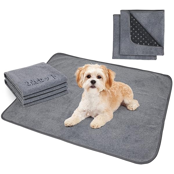 【2枚セット】犬 猫用洗えるペットシーツ 繰り返し使える犬用おしっこマット ペットマット 漏れにくさ ..