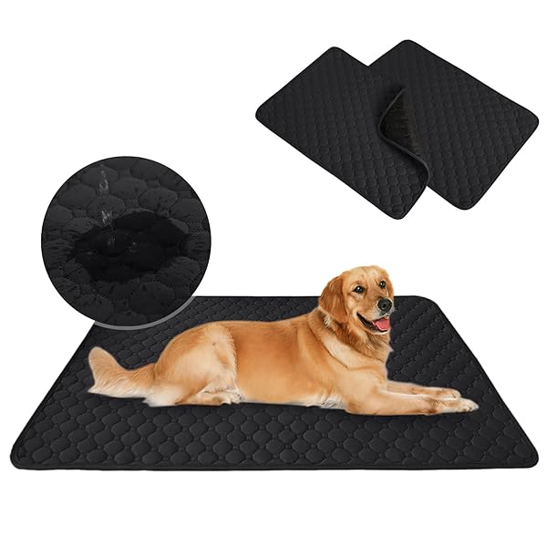 【2枚セット】 ペットシーツ 洗える 超吸収 四重構造 漏れ防止 犬 おしっこマット 滑り止め加工 速乾 ..