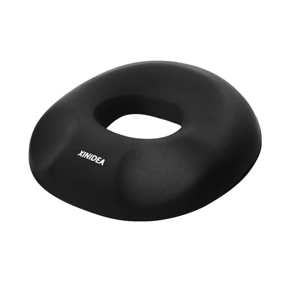 【ヒップ人間工学設計】 円座クッション お尻の痛みを解消 姿勢矯正クッション｜3層圧力分散、柔らかく..