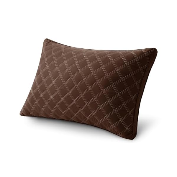 枕 まくら 首が痛くならない安眠枕 高反発枕 立体構造 ホテル仕様 43×63cm 横向き対応 丸洗い可能 通気性よい 長さ63cm＊幅43cm＊高さ20cm（ブラウン）