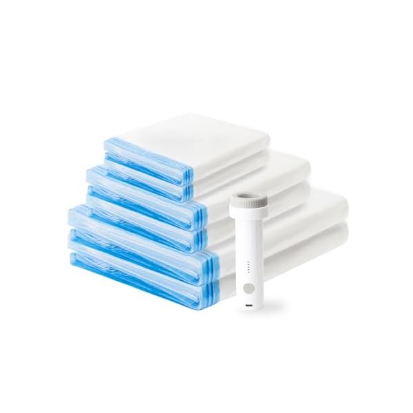 布団圧縮袋 (6枚セット(吸引専用電動ポンプ)) 120×100cm×2枚/60×80cm×2枚/40×60cm×2枚 布団圧縮袋 掃除..