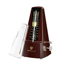 メトロノーム 振り子式 高精度 メカニカルメトロノーム 楽器演奏用 初心者向け コンパクト 大音量 メタルコア 金属機軸 スタンダード ベテラン向き ピアノ/ギ...