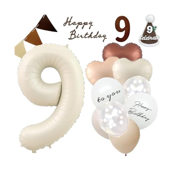 9歳 誕生日 飾り付け、数字 バルーン 大きい バースデー 飾り 誕生日 バルーン 飾り バルーンフラワー 誕生日 かざりつけ 女の子 男の子