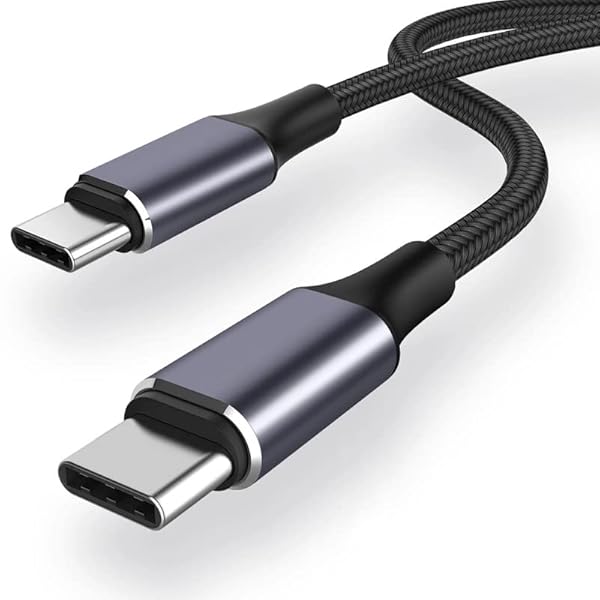 USB Type C ケーブル 1M 100W/5A PD対応 QC 4.0急速充電 高速データ転送 高耐久ナイロン編み Type c to Type c タイプC 充電ケーブル Type C機種対応