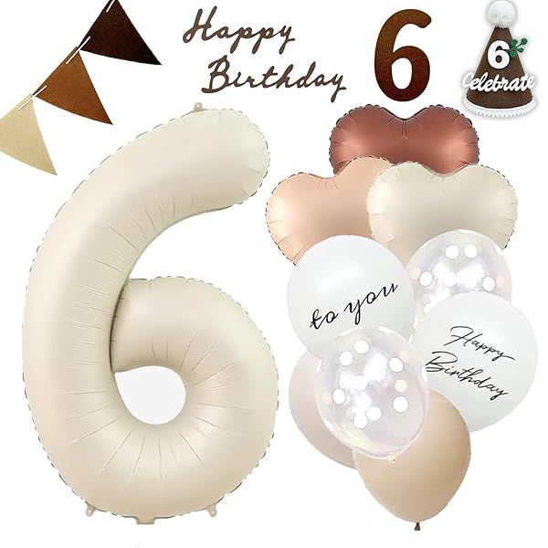 6歳 誕生日 飾り付け、数字 バルーン 大きい バースデー 飾り 誕生日 バルーン 飾り バルーンフラワー 誕生日 かざりつけ 女の子 男の子