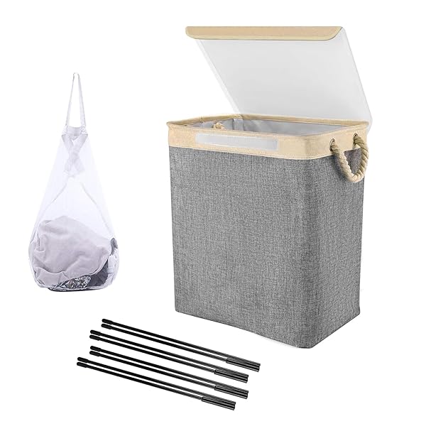 洗濯かご 折りたたみ ランドリー バスケット 洗濯物入れ 大容量 70L 蓋付き 防塵 防水 持ち手付き 軽量 隙間収納 耐摩耗性と耐久性 ランドリー収納 洗濯かご おしゃれ 家族や寮での衣物 旅行 おもちゃに最適