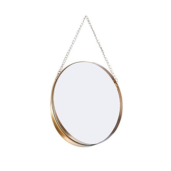 鏡 壁掛け ミラー 卓上 卓上ミラー 化粧鏡 姿見 アンティーク 雑貨 おしゃれ ウォールミラー (直径20.3CM) お風呂 浴室 レトロ 壁掛けミラー JokersAtelier (Small)