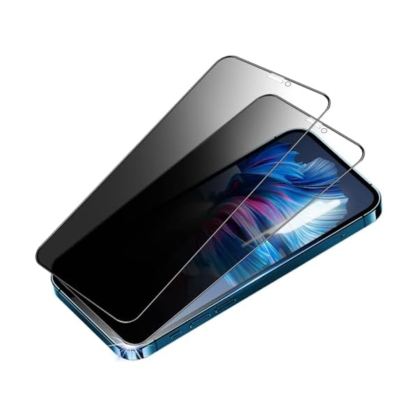 【覗き見防止】 iphone12 ガラスフィルム のぞき見防止 iphone12pro 保護フィルム iphone12プロ 覗き見 アイフォン12 強化ガラス 液晶 横から見えない 【6.1インチ/2枚セット】