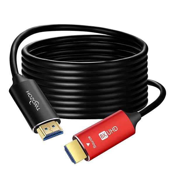 8K ファイバー HDMI ケーブル 20M 高速HDMI 2.1 光 ファイバーコード 48Gbps 8K@60Hz 4K@120Hz