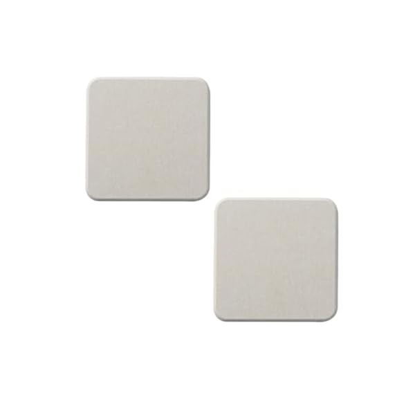 珪藻土コースター 2枚セット 吸水コースター 速乾 水切りキッチン トレー 円型 (正方形-Pearl Grey)