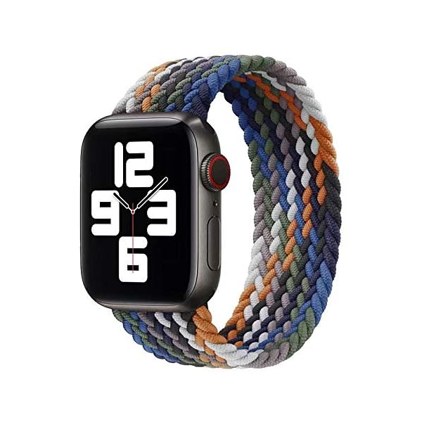 コンパチブル apple watch バンド ブレイデッドソロループ Ultra2/ultra/10/9/8/7/6/5/4/3/2/1/SEに対応 スポーツバンド