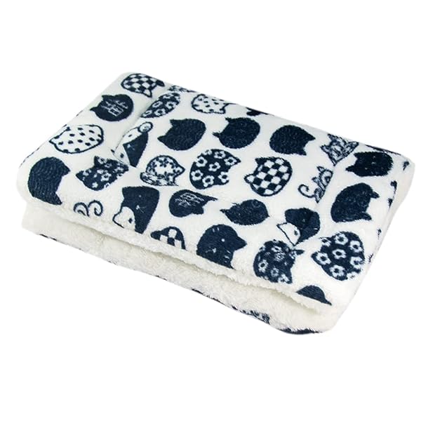 犬猫ペット用 ブランケット 毛布 マット- タオル ソフト フランネル 秋冬の防寒 暖か 洗える 可愛い-BM-5