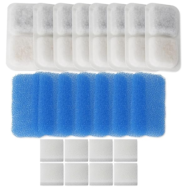 猫水飲み器 PWF-001フィルタ 8枚セット 水飲み器本体は別売り、2L給水器モデルPWF-001にしか適用